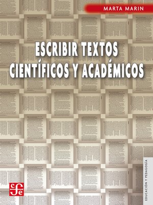 cover image of Escribir textos científicos y acádemicos